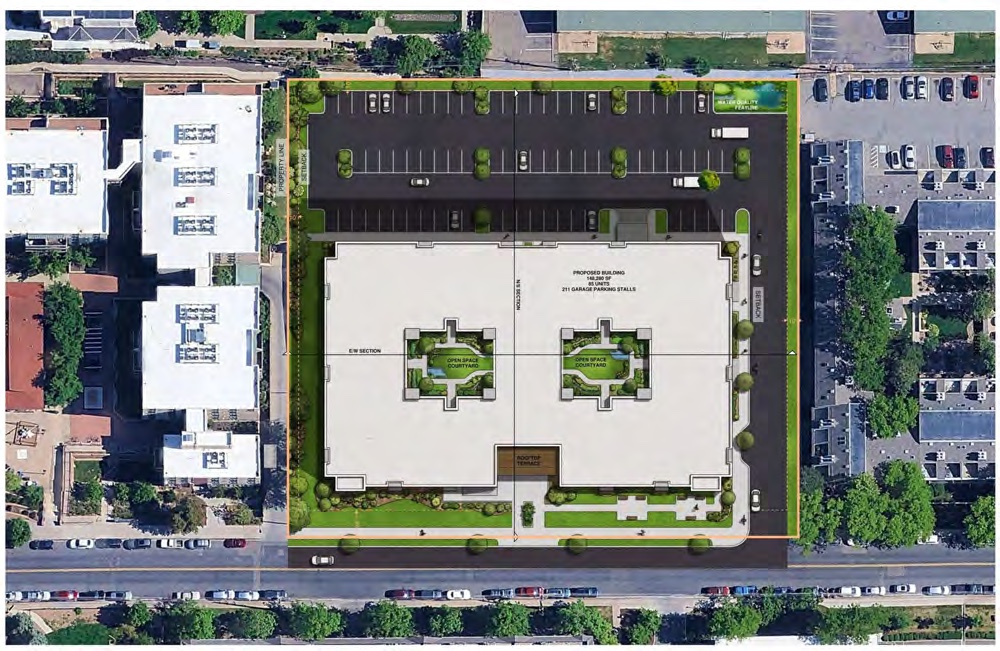 2885 East Aurora — aerial site plan